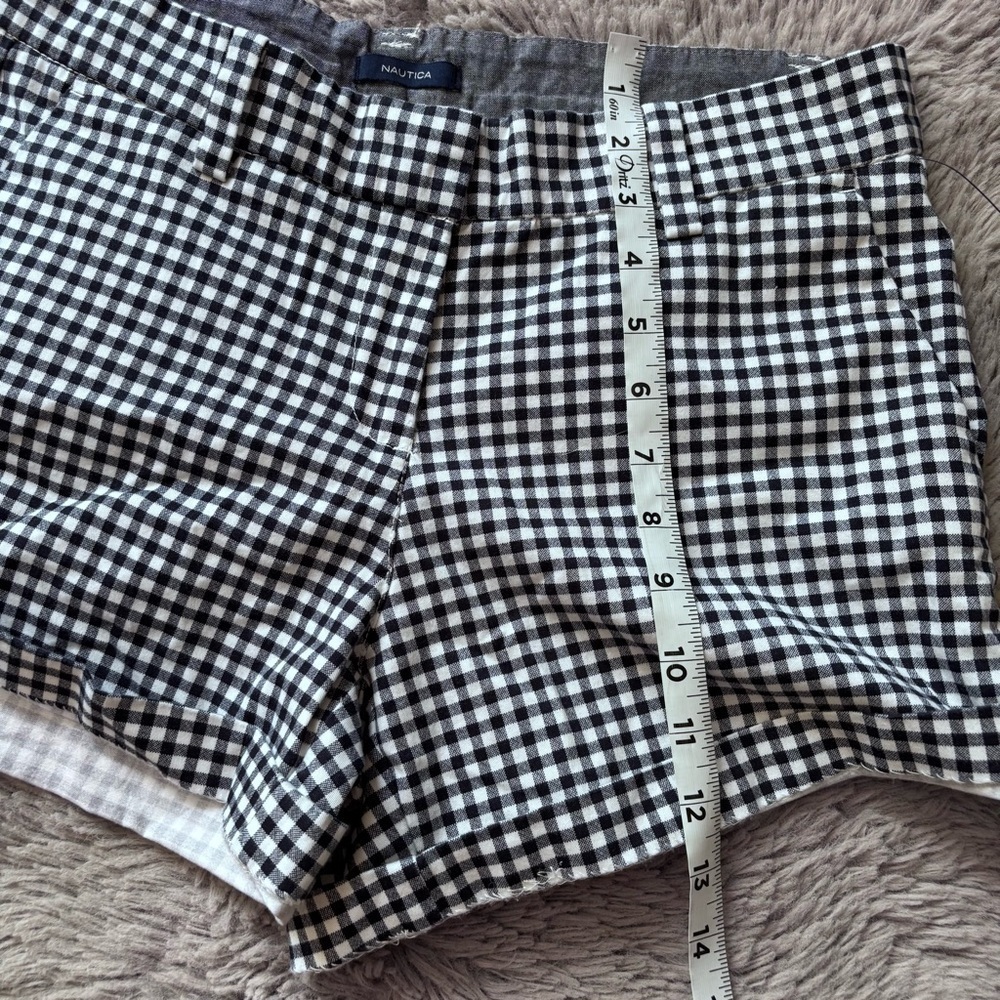 ⭐️⭐️⭐️NWT Nautica blue and white checkered shorts size 4 - Picture 6 of 9